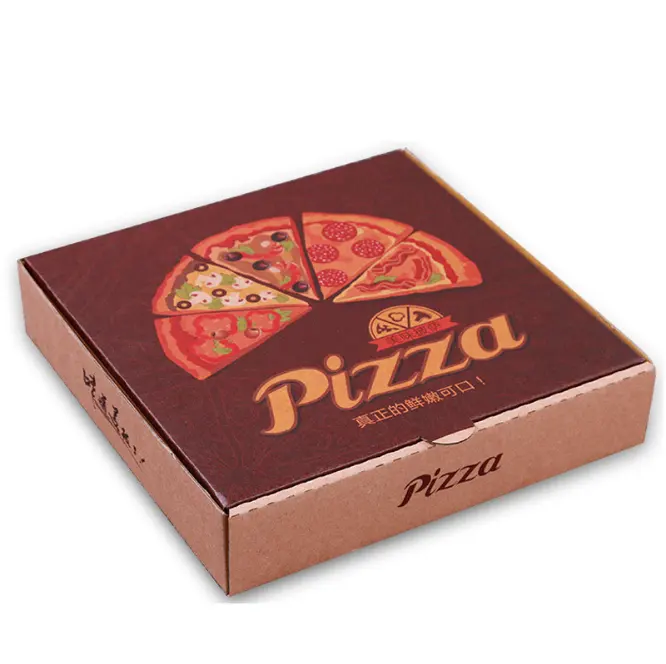 SenAng03 vente en gros, emballage alimentaire pour pizza, carton à emporter personnalisé 8 10 12 14 18 20 24 28 pouces