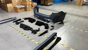 Kit de Carrocería de Fibra de Carbono Estilo G90 <span class=keywords><strong>M5</strong></span> para <span class=keywords><strong>BMW</strong></span> Serie 5 G60 G68 2024+, Parachoques Delantero, Difusor Trasero, Faldones Laterales - Product Image 2