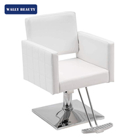 Wallybeauty Équipement de coiffure Mobilier de salon Chaise de coiffure noire Chaise de coiffure classique pour salon