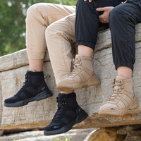 Botas de Seguridad AMAWEI Anti-aplastamiento y Antideslizantes para Fábrica, Taller y Trabajo, Zapatos Indestructibles para Hombre con Puntera de Acero