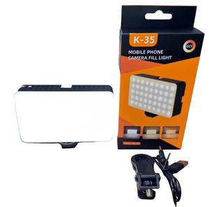 Éclairage photographique K-35, lumière de remplissage pour appareil photo de téléphone portable, pour la photographie et la vidéo, vlog de poche, direct - Product Image 1