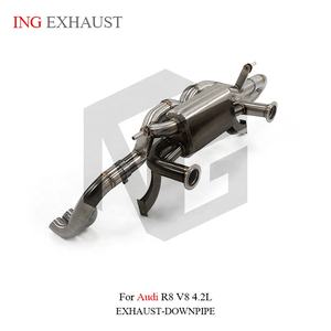 ING pour <span class=keywords><strong>2022</strong></span>-UP <span class=keywords><strong>Audi</strong></span> <span class=keywords><strong>R8</strong></span> 4.2 <span class=keywords><strong>V8</strong></span> tuyau d'échappement avec soupapes de silencieux en acier inoxydable Catback échappement <span class=keywords><strong>R8</strong></span> échappement - Product Image 4