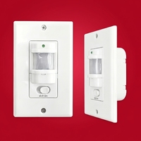 SanJin Saklar Lampu Sensor Gerak PIR Flush Mount 180 Detektor Inframerah Waktu Respons 0.3-0.5s 110-240VAC Dalam Ruangan Rumah Koridor