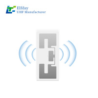 Etiquetas Electrónicas RFID UHF de Grado Industrial Elfday, Chip KM5 de 860-960 MHz, 70x30 mm, Gestión Eficiente de Inventario de Materiales en Rejilla, 6C