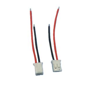 Connettore Wafer Passo 1.25mm <span class=keywords><strong>2</strong></span>-Pin 1007 28AWG con Cavi Rossi e Neri, Estremità Stagnate, Grado di Protezione IP67, PVC per Uso Automobilistico, Computer ed Elettronico - Product Image 4