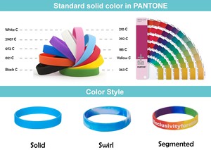 Pulsera de Silicona Personalizada para la Concientización sobre el Cáncer de Mama, Regalos de Bienvenida de Silicona, Brazalete de Goma - Product Image 5