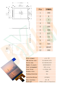 OEM 2.0 Inch Spi Serial Tft <strong>Lcd</strong> Screen Driver Ic ST7789T3 240*320 RGB Interface <strong>Lcd</strong> Module For Coffee Maker - Product Image 4