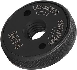 Tự khóa lớp phủ niken công cụ điện phụ tùng vòng phát hành nhanh chóng kẹp M14 chủ đề mặt bích <span class=keywords><strong>Nut</strong></span> cho trục chính máy mài góc - Product Image 4