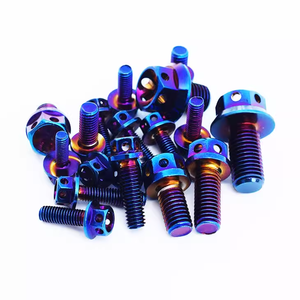 Vente chaude Boulon En Titane Brûlé Moto Modifié <span class=keywords><strong>Vis</strong></span> À Bride <span class=keywords><strong>Creuse</strong></span> M6 <span class=keywords><strong>Vis</strong></span> <span class=keywords><strong>Hexagonale</strong></span> En Acier Inoxydable - Product Image 4