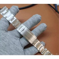 Bracelet de montre étanche en acier inoxydable 21 mm pour boîtier de style plongeur, bracelet en acier 316L