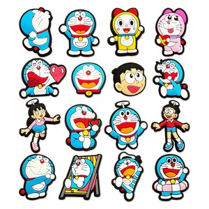 Breloques de <span class=keywords><strong>chaussures</strong></span> Doraemon en PVC pour sabots et sandales, accessoires de décoration pour enfants, cadeaux populaires - Product Image 1