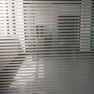 1.52*30m pellicola per finestre per animali domestici bianca piccola striscia vetrosa opaca a strisce traslucide decorativa per finestre per animali domestici doccia per ufficio - Product Image 4