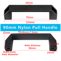 Soudeuse en forme de U en nylon renforcé ABS Accessoire de machine-outil Poignée de traction OEM Poignée en forme de pont industriel Plastique Noir Moderne