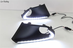 2 Luces LED DRL de Conducción Diurna con Luz Antiniebla y Señal de Giro Amarilla para Suzuki <span class=keywords><strong>Baleno</strong></span> 2016 2017 <span class=keywords><strong>2018</strong></span> 2019 - Product Image 6