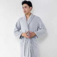 Venta al por Mayor de Fábrica: Batas de Baño para Parejas con Logotipo Personalizado, Pijamas de Microfibra, Ropa de Dormir para Hombre y Mujer
