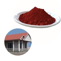 Poudre rouge de pigment d'oxyde de fer pour les carreaux de sol en ciment béton coloré chaussée d'asphalte 130 180 190