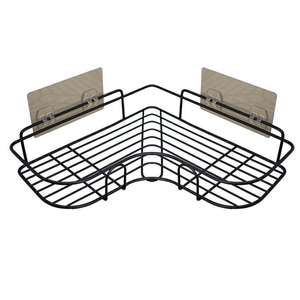 Black 2-Pack Corner Adhesive <strong>Shower</strong> Caddy for Bathroom <strong>Kitchen</strong> - Product Image 6