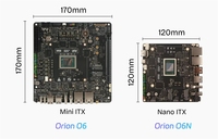 Carte mère GGDX Radxa Orion O6N, plus petite et moins chère, processeur 12 cœurs Cortex-A720/A50 Armv9 Nano-ITX SBC basé sur CIX P1 (CD8160)