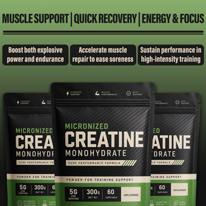 Créatine monohydrate micronisée en gros, poudre de créatine pure pour l'entraînement de haute intensité, l'endurance et la récupération musculaire - Product Image 1