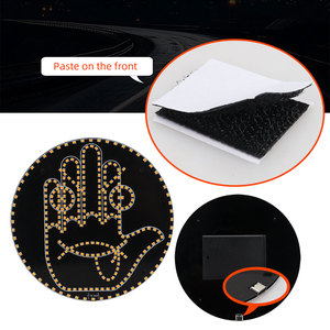 Feux d'avertissement à led Télécommande Funny Finger Car Interior Light Rear Window for Car Accessories LED Gesture Car Emoticon Light - Product Image 3