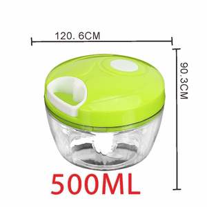 Herramienta de cocina pequeñ<span class=keywords><strong>a</strong></span>, cortador de verduras <span class=keywords><strong>Manual</strong></span> transfronterizo, <span class=keywords><strong>picadora</strong></span> de carne y albóndigas, PP <span class=keywords><strong>cuerda</strong></span> de tracción de plástico, extractor de ajo para uso doméstico - Product Image 6