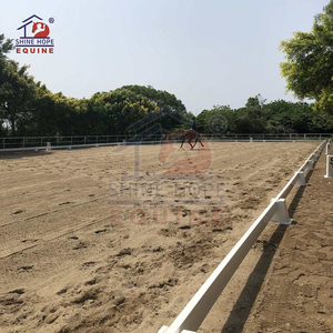 Arène de dressage mobile pour chevaux en HDPE <span class=keywords><strong>blanc</strong></span> résistant aux UV pour l'équitation de dressage - Product Image 2