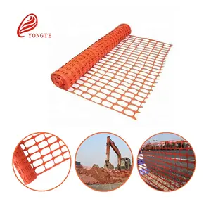 Clôture de construction en plastique extrudé 4'X100' clôture temporaire orange pour barrière d'avertissement de sécurité