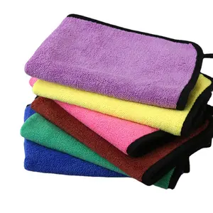 Personalized Microfiber Quick Dry No Stripe Car Cleaning Cloth Absorbent Custom Logo Microfiber Quick Dry Car Towel