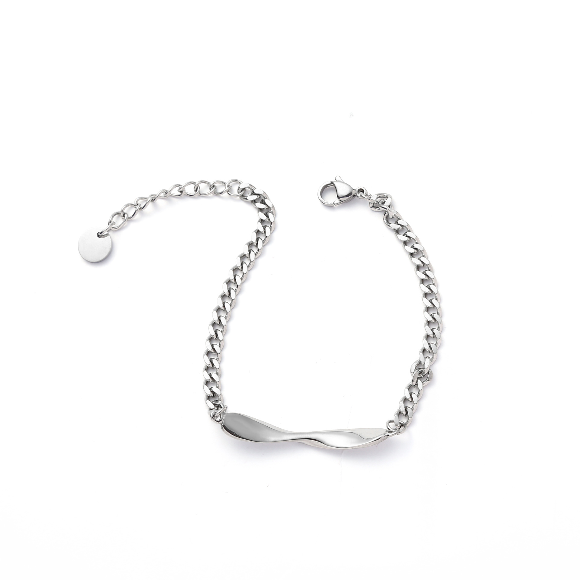 Bracelet couple torsadé-femelle 16 4cm