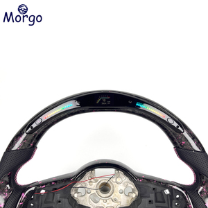 Volante Deportivo de Fibra de Carbono Forjado Personalizado con Pantalla LED Mejorada para el <span class=keywords><strong>Interior</strong></span> del Automóvil, para Volkswagen MK7 <span class=keywords><strong>Golf</strong></span> 7 <span class=keywords><strong>GTI</strong></span> MK6 - Product Image 2