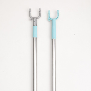 Telescopic <b>Clothes</b> Drying <b>Rack</b> Aluminum Rod Handle Balcony Use Clothing Drying Fork - Product Image 2