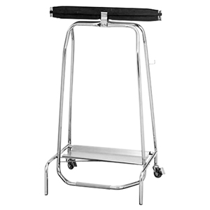 <span class=keywords><strong>Chariot</strong></span> de ramassage des <span class=keywords><strong>d</strong></span>échets en acier inoxydable avec pédale, support pour sacs poubelles et roues, pour le <span class=keywords><strong>nettoyage</strong></span> commercial - Product Image 4