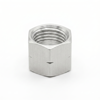 Colonne à filetage interne en alliage personnalisée série 6000 pour bouchon de gonflage de pneu automobile, écrou de couplage hexagonal en aluminium