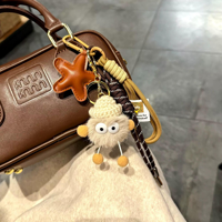 Porte-clés en peluche de personnage de dessin animé, pentagramme, elfe anime, breloque souple pour sac à dos, accessoires de pompon de voiture tendance