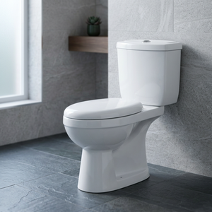 Inodoro de Cerámica de Dos Piezas de Lujo, con Certificación CUPC, Sifón en S, Descarga Doble, Montaje en el Suelo - Product Image 5