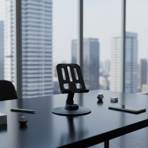 Supporto per Telefono da Scrivania in Silicone e Metallo Regolabile Personalizzato Base Rotante a 360° Design Flessibile Pieghevole Supporto per Telefoni da 4''-7'' - Product Image 2