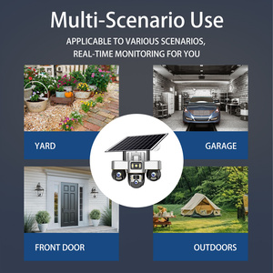 Kamera Ponsel <span class=keywords><strong>3</strong></span> Lensa Dengan Tiang Panel Surya Bertenaga PTZ Bulat, Dapat Berbicara Dua Arah, Pelacakan Manusia 1080P - Product Image 6