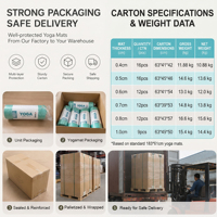 Tapete Profesional para Yoga y Pilates, Fabricación OEM, TPE de 6mm, Antideslizante, Protección para Rodillas, para Gimnasio, Estudio, Hogar, Programas de Fitness, Kingseng