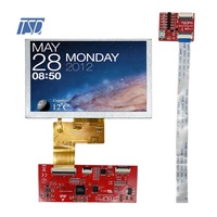 Pantalla lcd ips de 800x480, módulo lcd tft de 5 pulgadas, gran angular de visión, Protocolo HMI UART