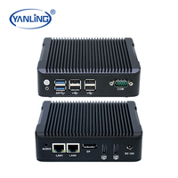Personalización al por mayor J3710 PC sin ventilador 2HD MI 1DP ordenador Barebone para coche