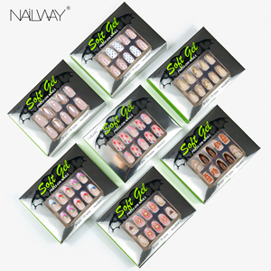 Ongles artificiels adhésifs de haute qualité Nailway, <span class=keywords><strong>faux</strong></span> ongles français personnalisés, 30 pièces, 15 tailles, ongles en gel souple - Product Image 1