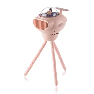 Mode Flexibele Handheld Stand Opknoping Kronkelende Ufo Octopus Statief Fans Draagbare Hand Usb Oplaadbare Mini Kinderwagen Fan