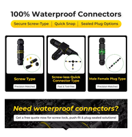 Connecteurs électriques souterrains étanches à l'eau, connecteurs étanches IP67 IP68 avec performance de durabilité améliorée