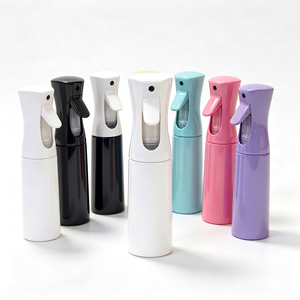 Botella de spray para el cabello de peluquería, pulverizador de agua reutilizable y recargable con niebla fina continua para peluquería - Product Image 1
