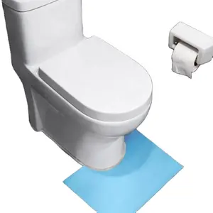 Disposable Anti-slip PP Non Woven Fabric Bathroom Toilet Contour Mat