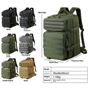Mochila Táctica de Gran Capacidad para Exteriores, Multifuncional, Impermeable, Diseño de Camuflaje, Poliéster, para Deportes de Montañismo - Product Image 2
