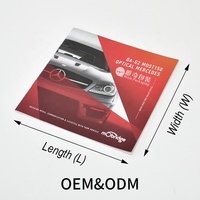 Brochure automobile personnalisée Papier couché imprimé avec couverture plastifiée mate pour catalogue de pièces et accessoires automobiles