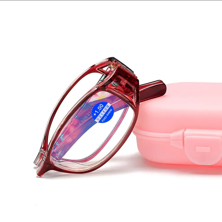 Blue Light Blocking Glasses Cheap Compact Convenient Folding Eyewear Reading Glasses With Cases