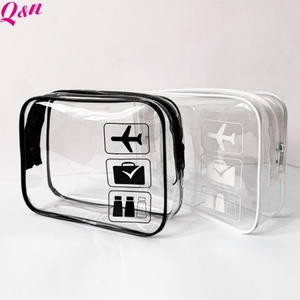 Bolsas de maquillaje OEM promocionales de las mejores ventas Bolsas y estuches de cosméticos de PVC ecológicos Bolsa de cosméticos con impresión de LOGOTIPO personalizado - Product Image 2