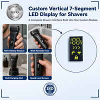 Affichage LED professionnel personnalisé à 7 segments, module à 3 chiffres pour pourcentage, icône de robinet pour fabricants d'équipements de rasoirs électriques